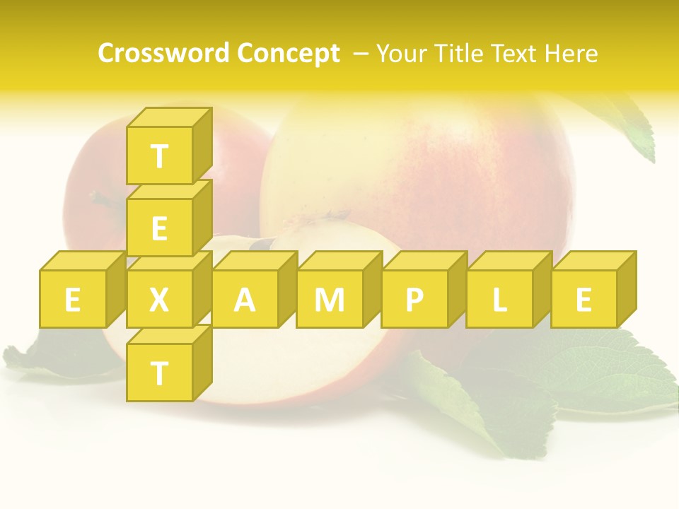 Floral Apple Background PowerPoint Template