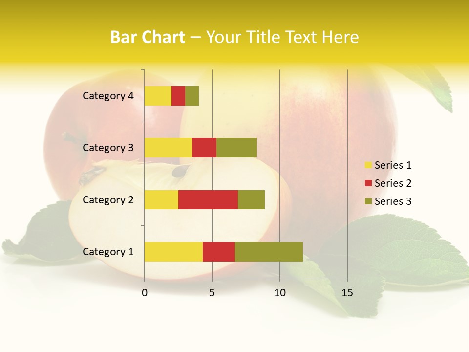 Floral Apple Background PowerPoint Template