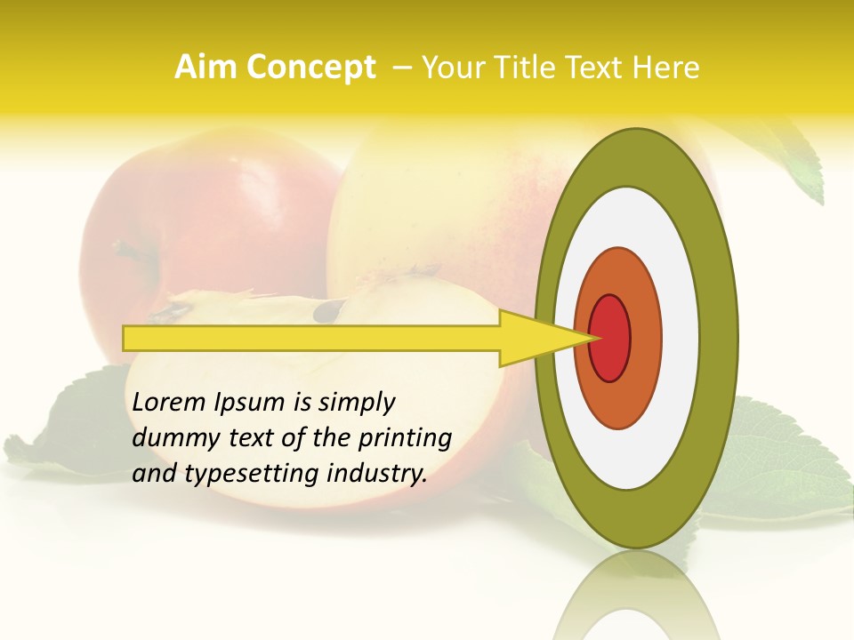 Floral Apple Background PowerPoint Template