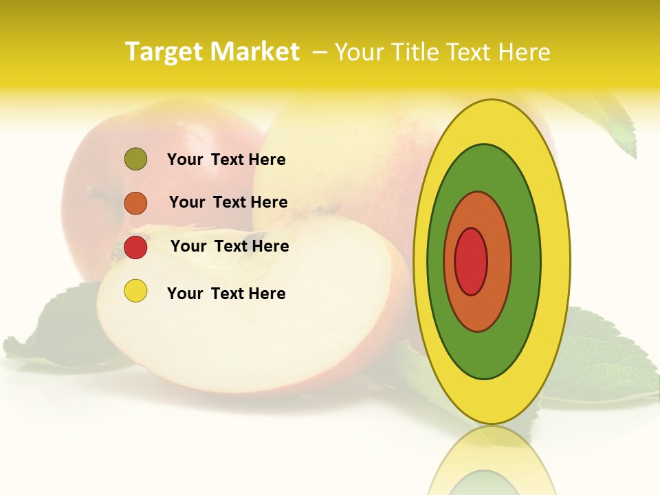 Floral Apple Background PowerPoint Template