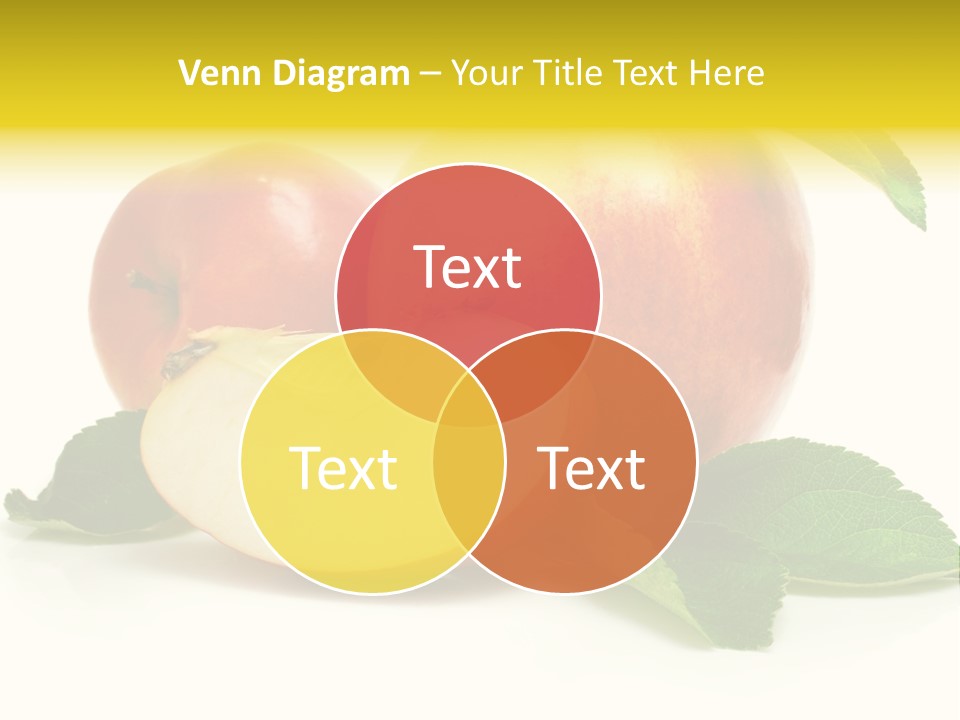 Floral Apple Background PowerPoint Template