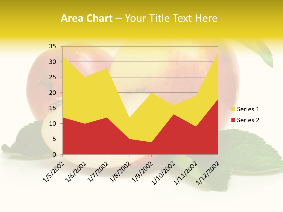Floral Apple Background PowerPoint Template