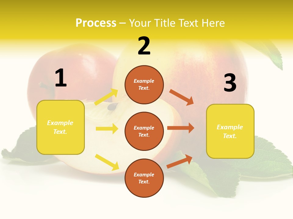 Floral Apple Background PowerPoint Template