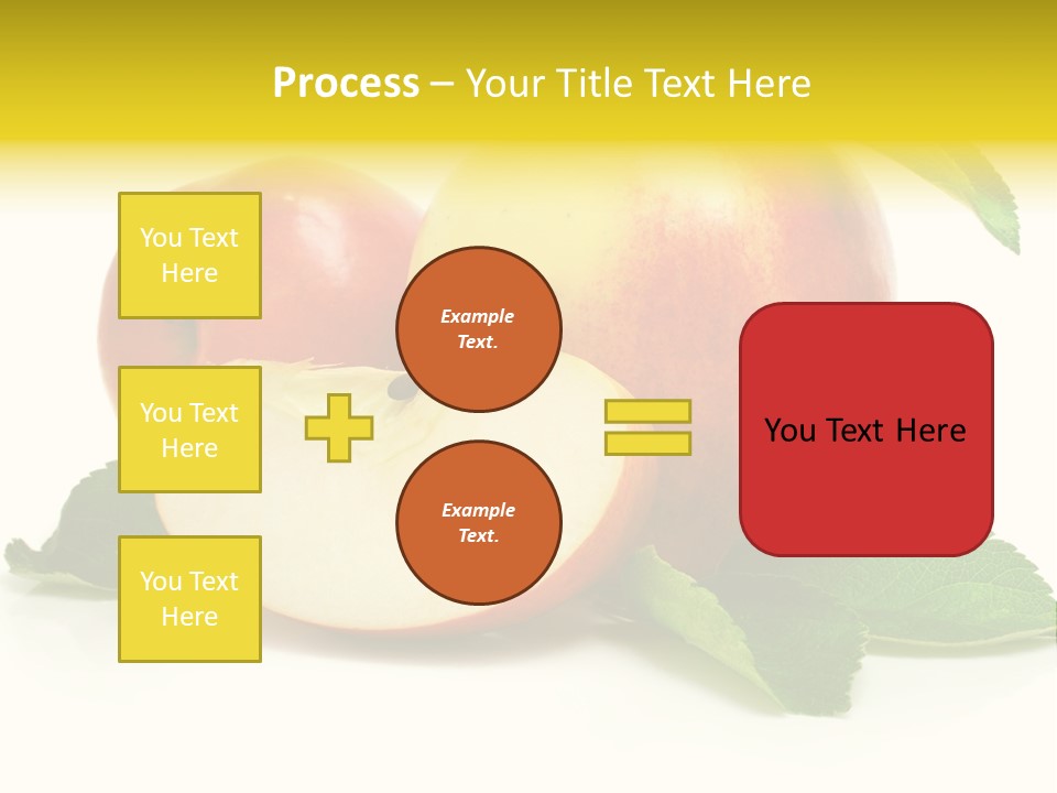 Floral Apple Background PowerPoint Template