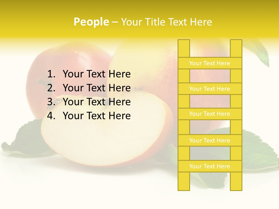 Floral Apple Background PowerPoint Template