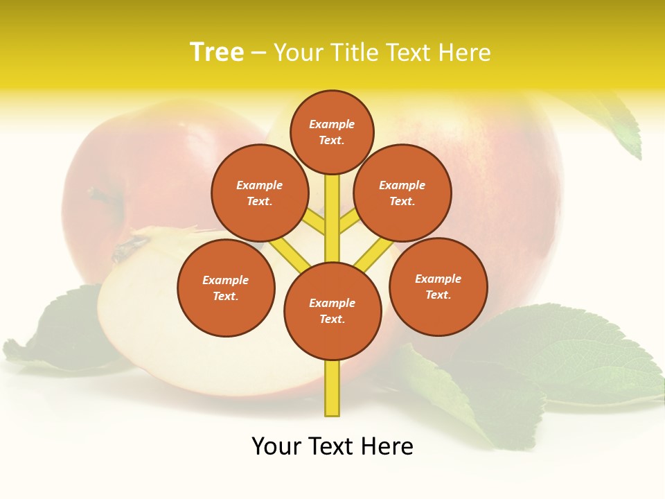 Floral Apple Background PowerPoint Template