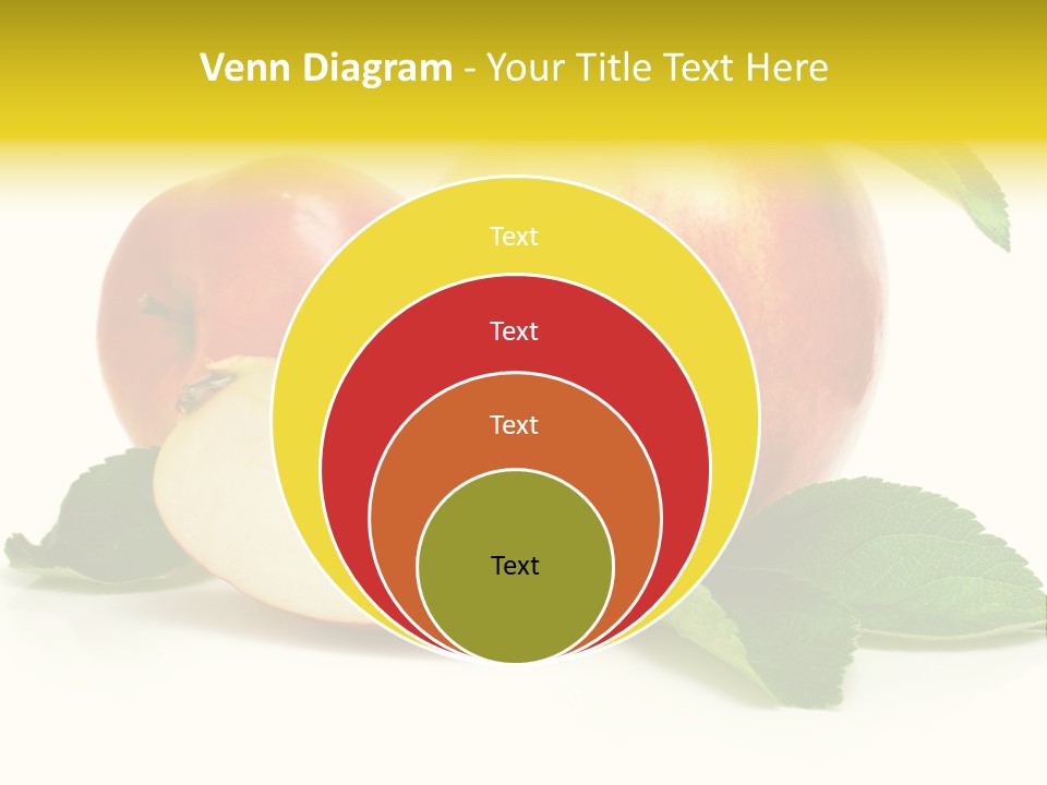 Floral Apple Background PowerPoint Template