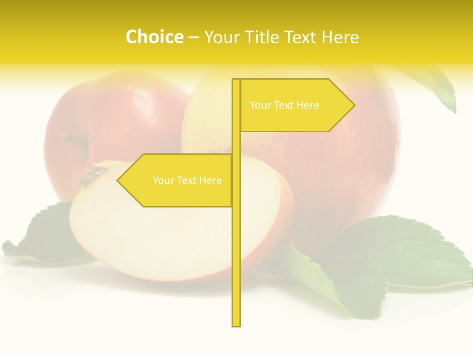 Floral Apple Background PowerPoint Template