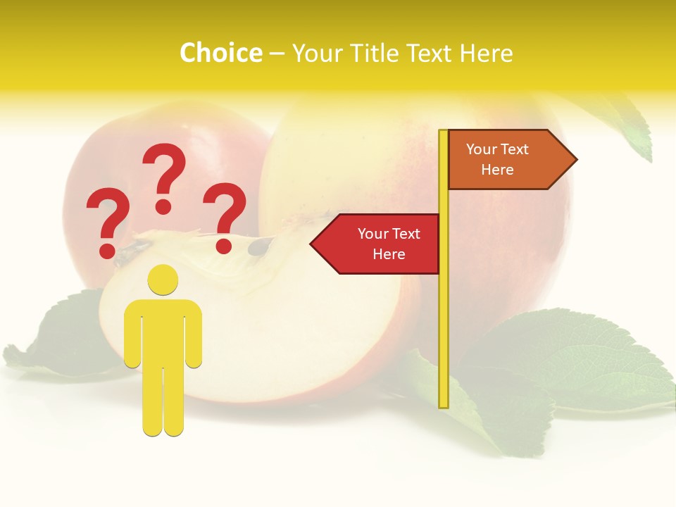 Floral Apple Background PowerPoint Template