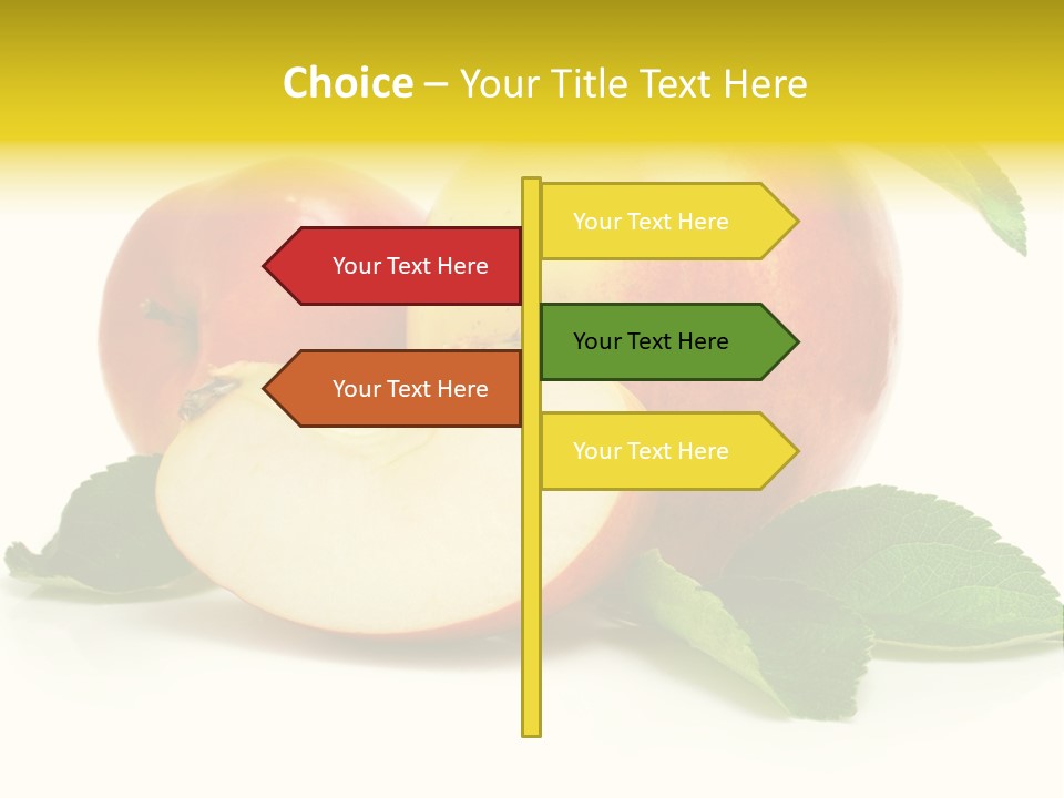 Floral Apple Background PowerPoint Template