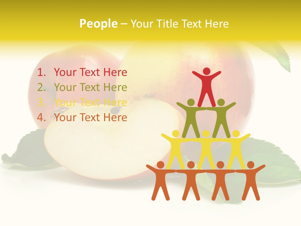 Floral Apple Background PowerPoint Template