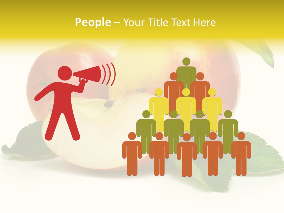 Floral Apple Background PowerPoint Template