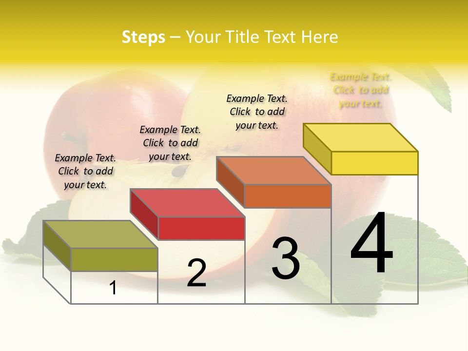 Floral Apple Background PowerPoint Template