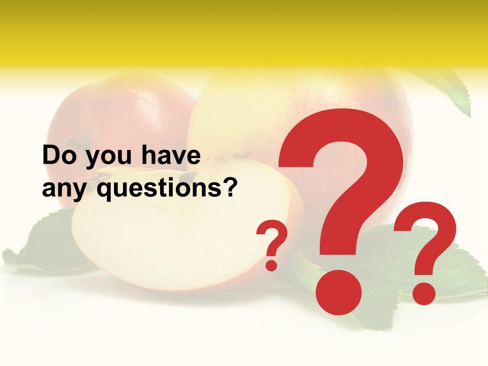 Floral Apple Background PowerPoint Template