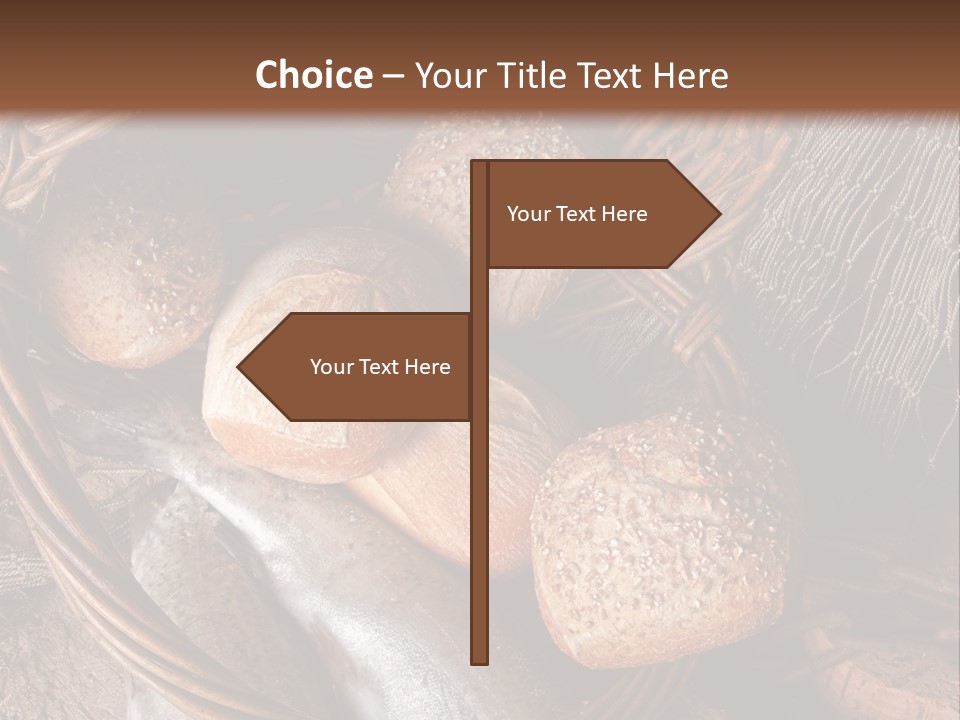 Jesus Christ Basket PowerPoint Template