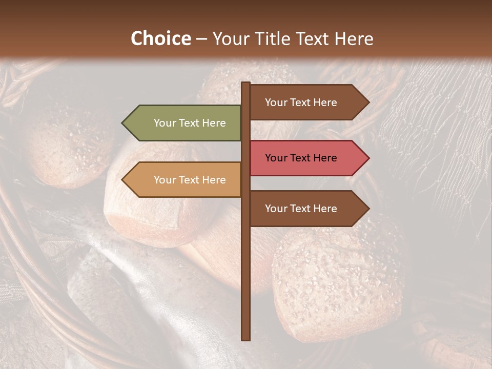 Jesus Christ Basket PowerPoint Template