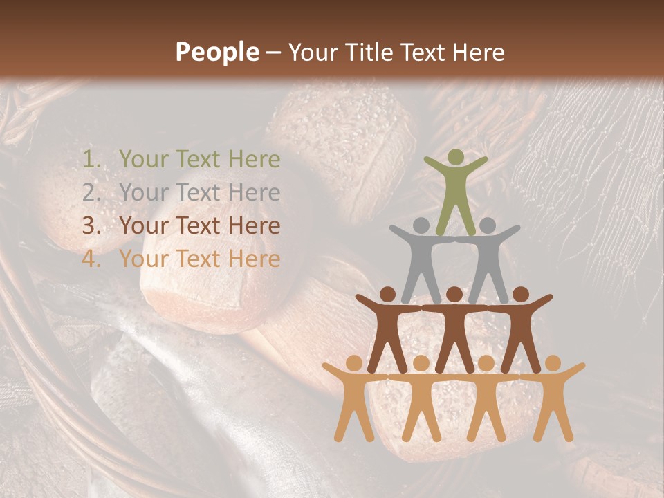 Jesus Christ Basket PowerPoint Template