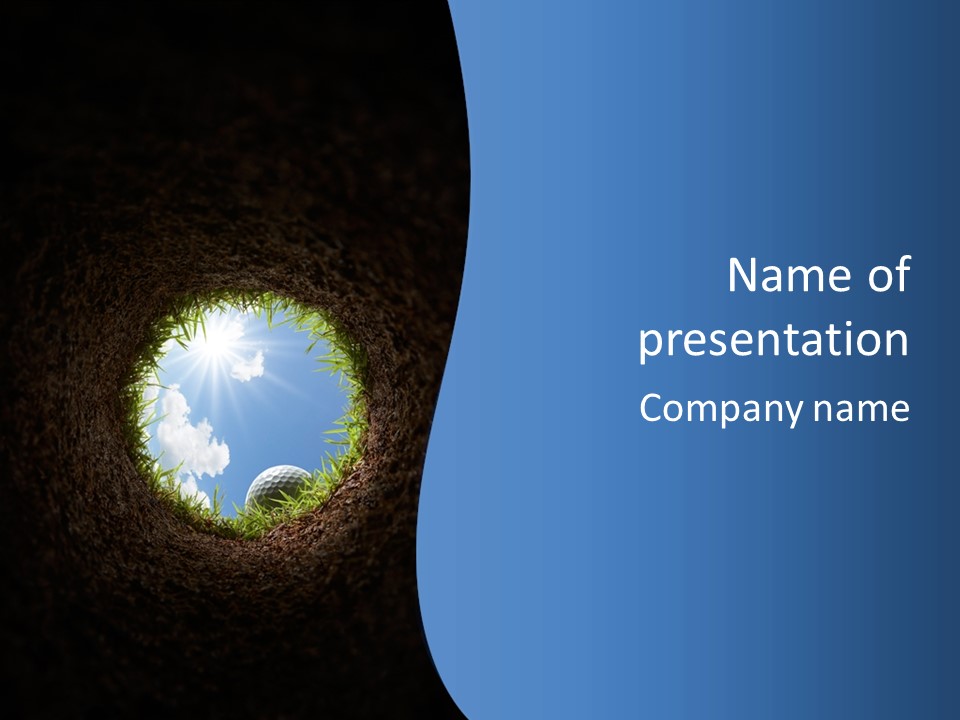 Frustration Inside Grass PowerPoint Template