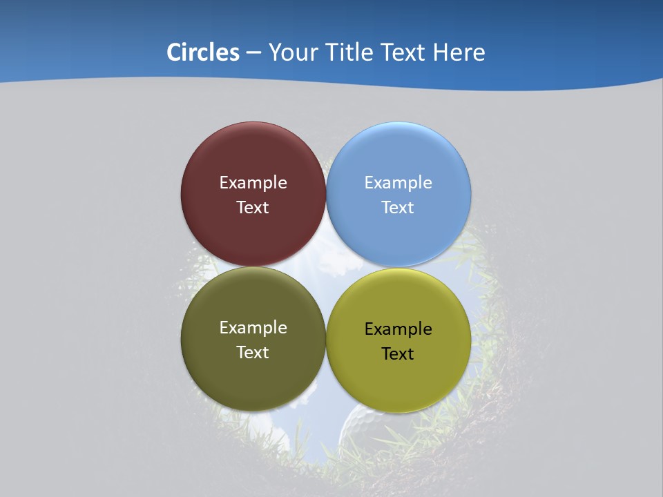 Frustration Inside Grass PowerPoint Template