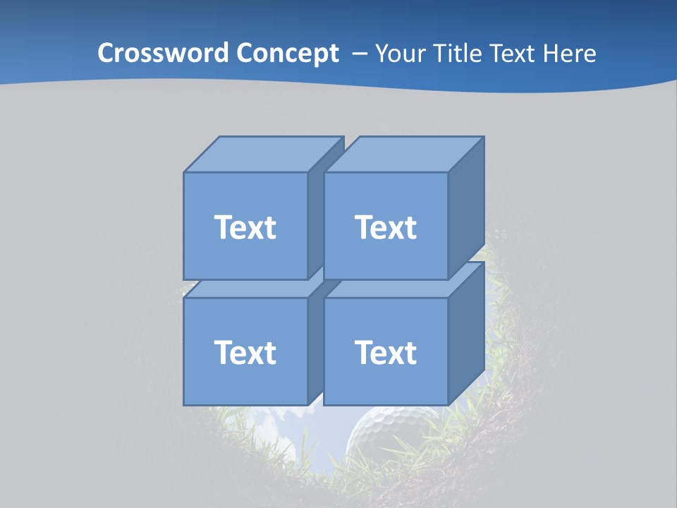 Frustration Inside Grass PowerPoint Template