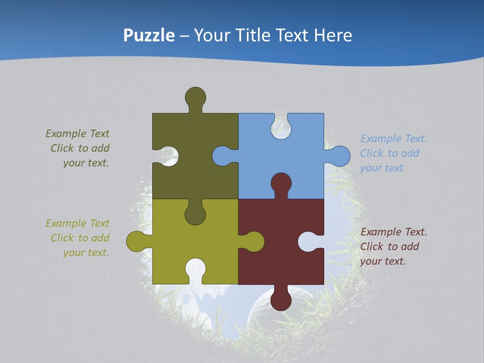 Frustration Inside Grass PowerPoint Template