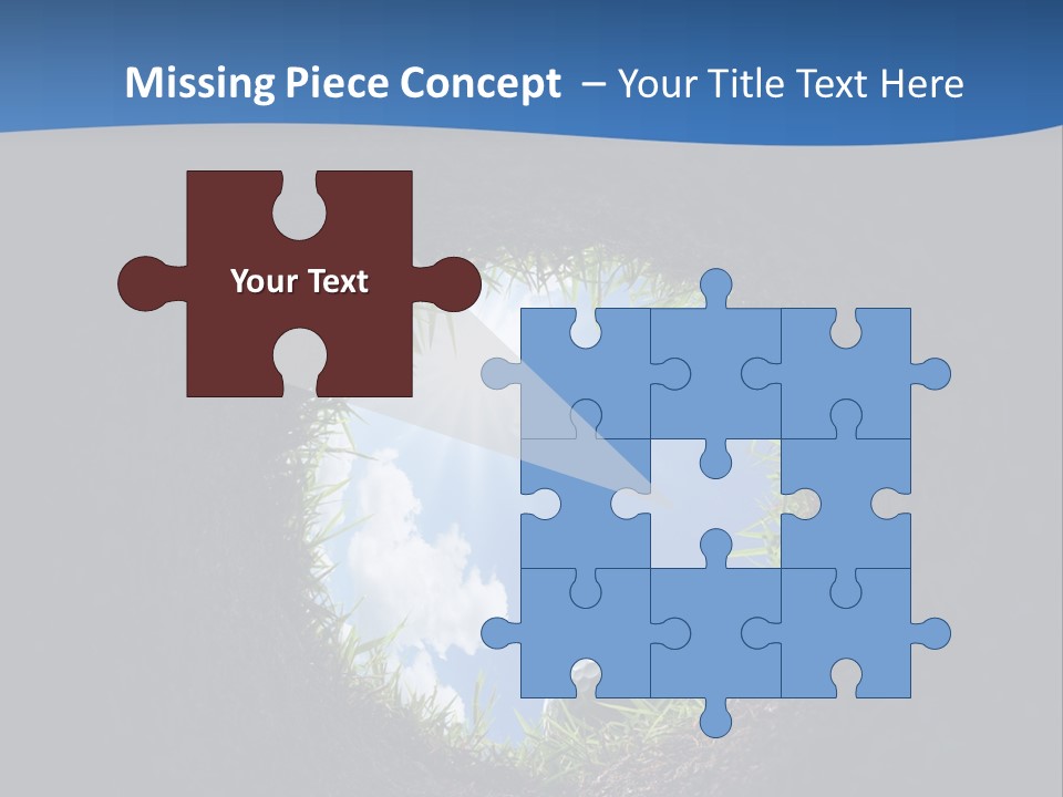 Frustration Inside Grass PowerPoint Template