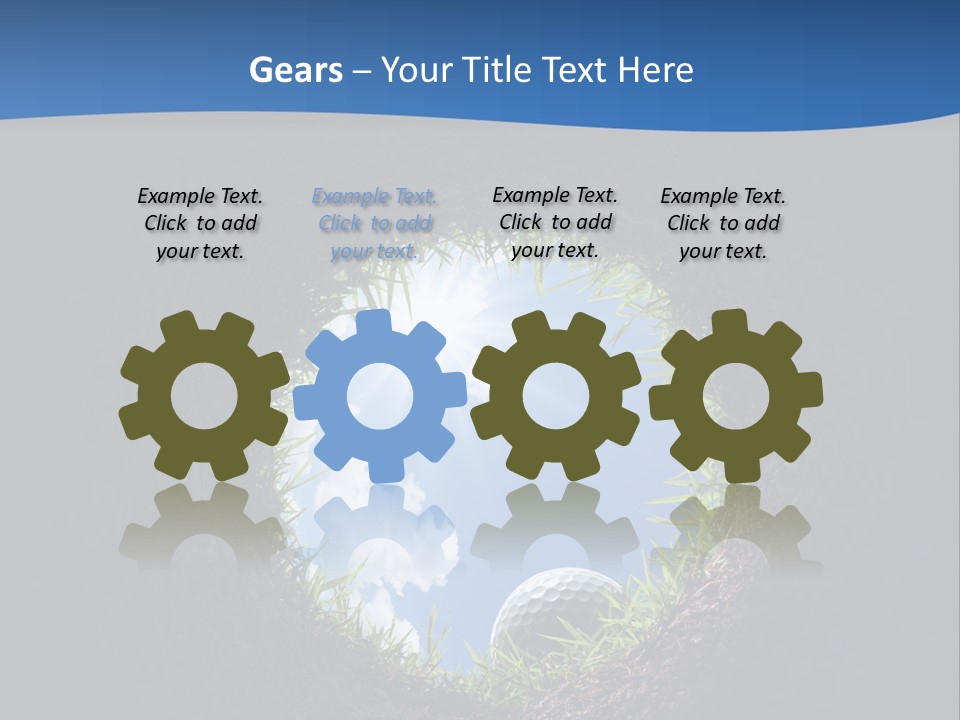 Frustration Inside Grass PowerPoint Template