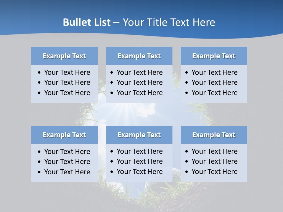 Frustration Inside Grass PowerPoint Template