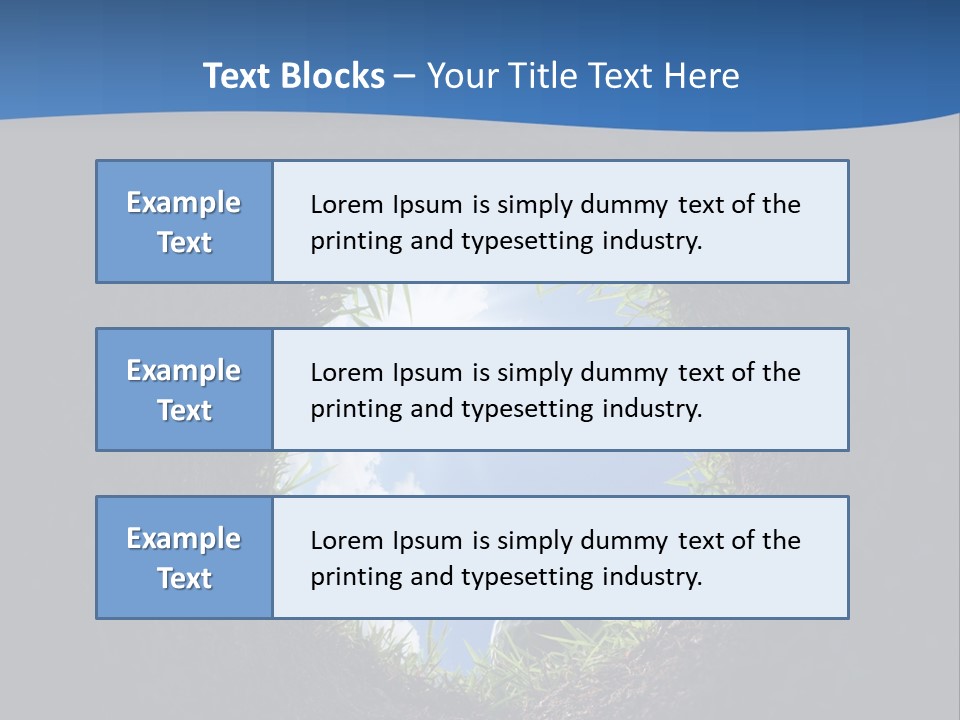 Frustration Inside Grass PowerPoint Template
