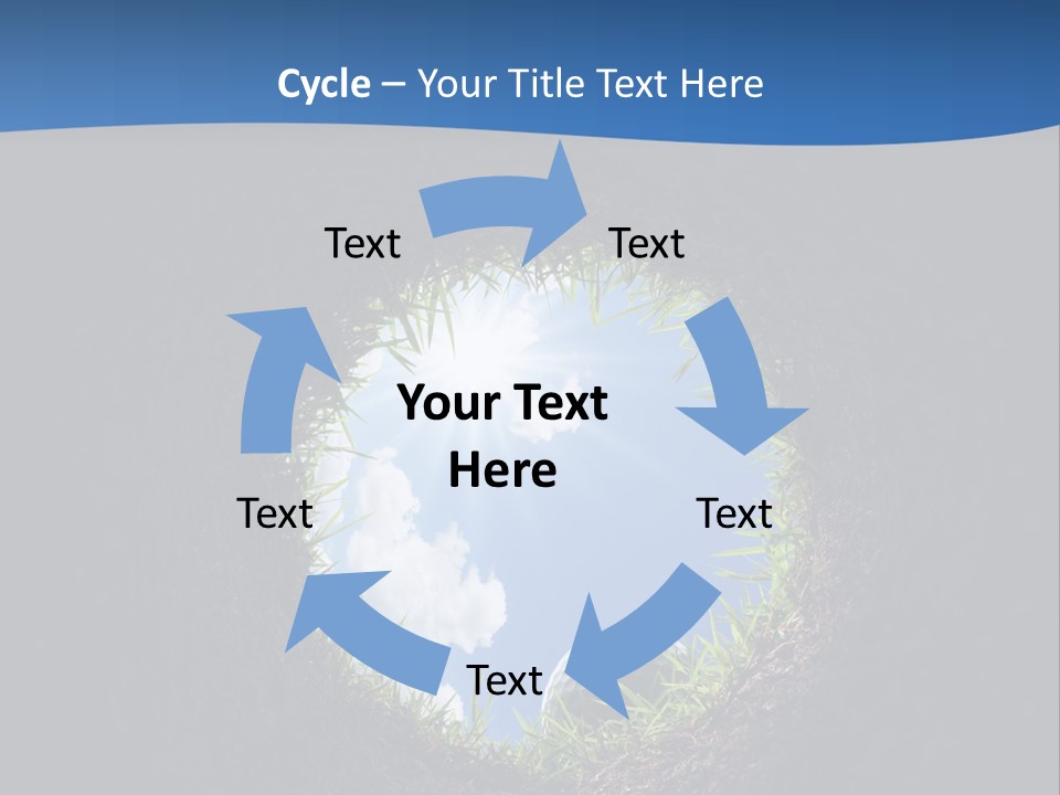 Frustration Inside Grass PowerPoint Template