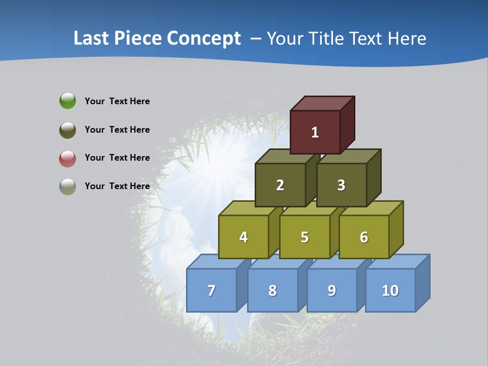 Frustration Inside Grass PowerPoint Template