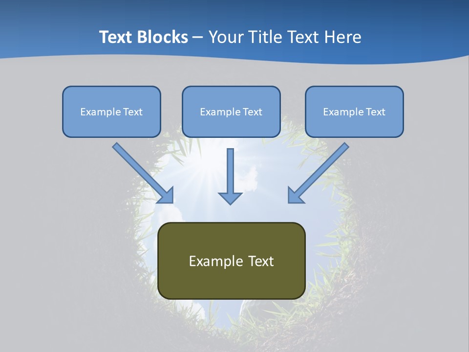 Frustration Inside Grass PowerPoint Template