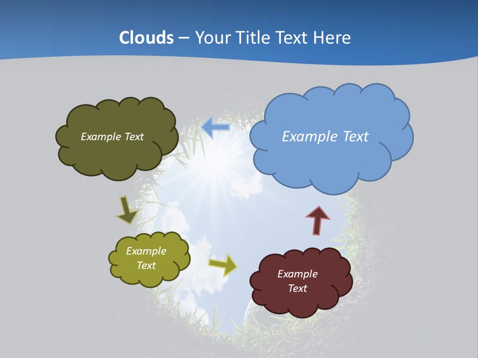 Frustration Inside Grass PowerPoint Template