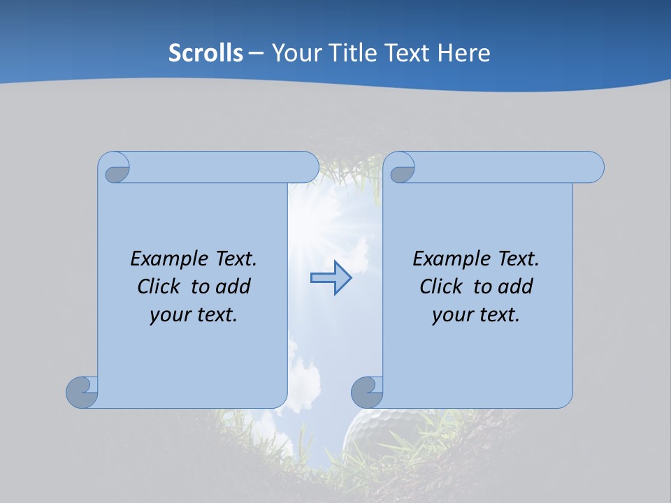Frustration Inside Grass PowerPoint Template