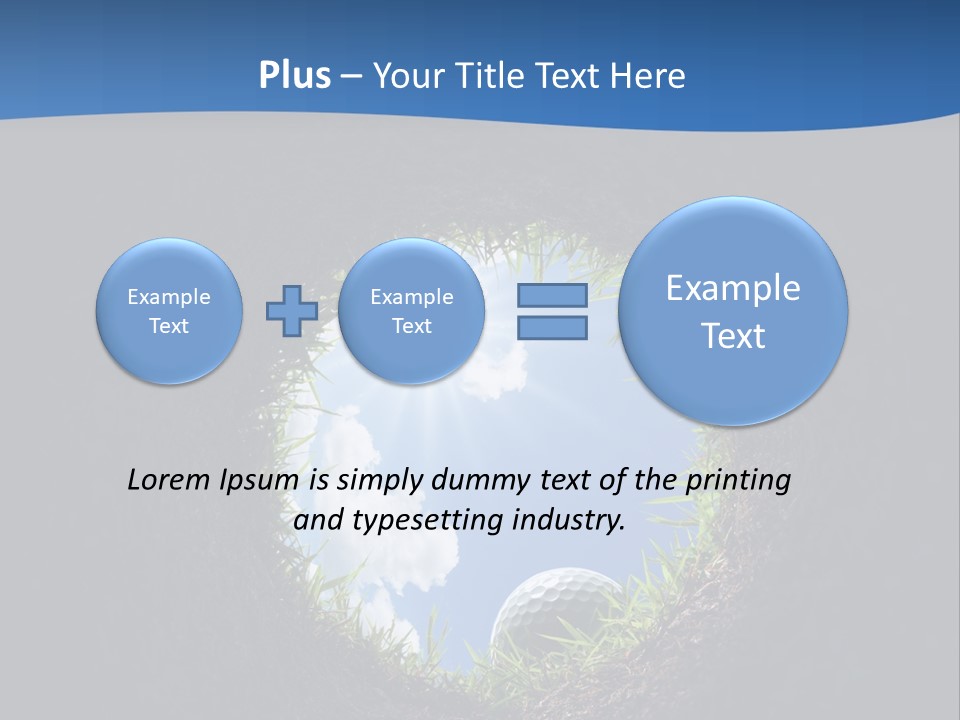 Frustration Inside Grass PowerPoint Template