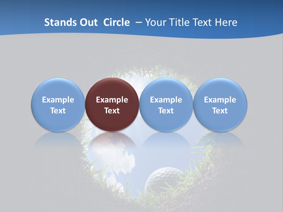 Frustration Inside Grass PowerPoint Template