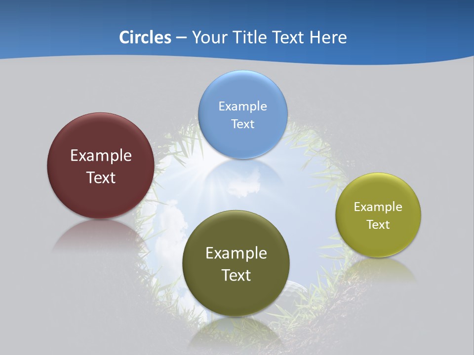 Frustration Inside Grass PowerPoint Template
