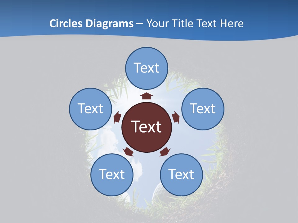 Frustration Inside Grass PowerPoint Template