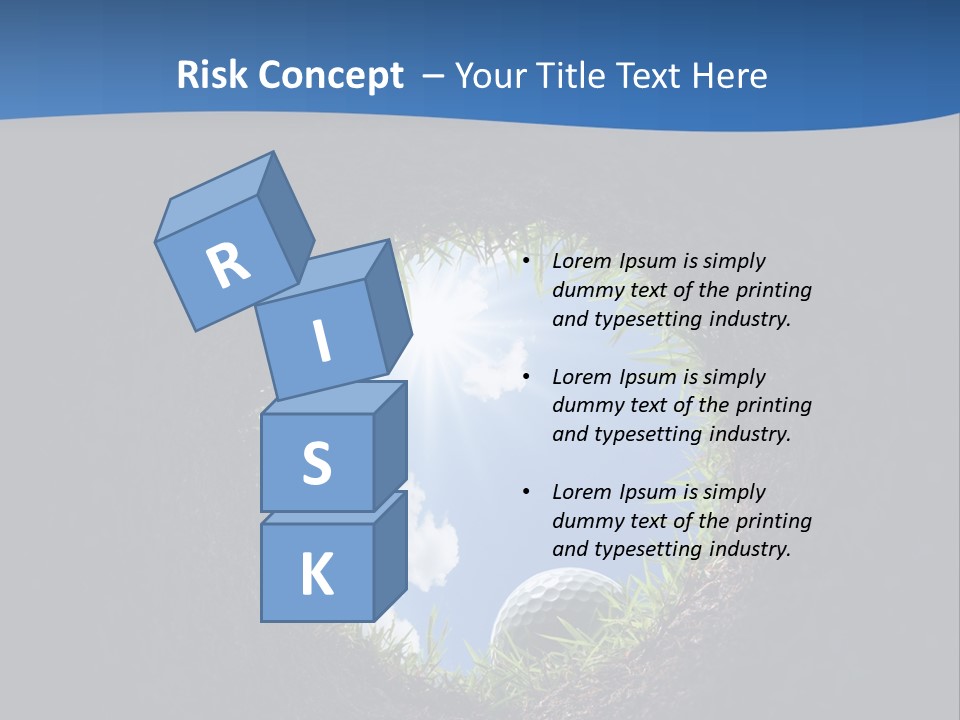 Frustration Inside Grass PowerPoint Template