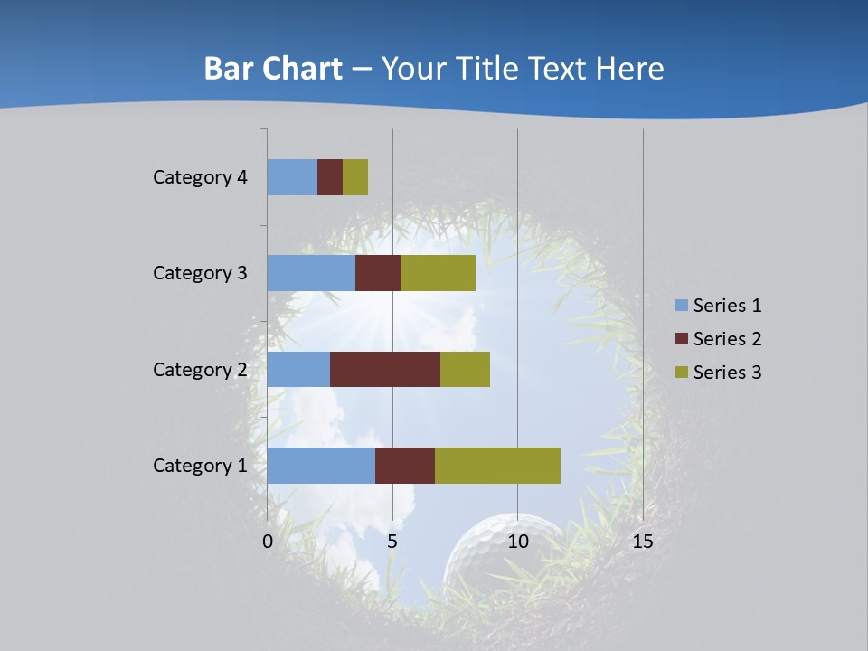 Frustration Inside Grass PowerPoint Template