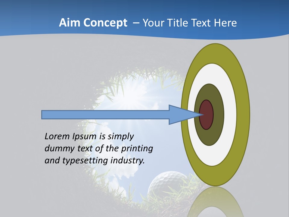 Frustration Inside Grass PowerPoint Template