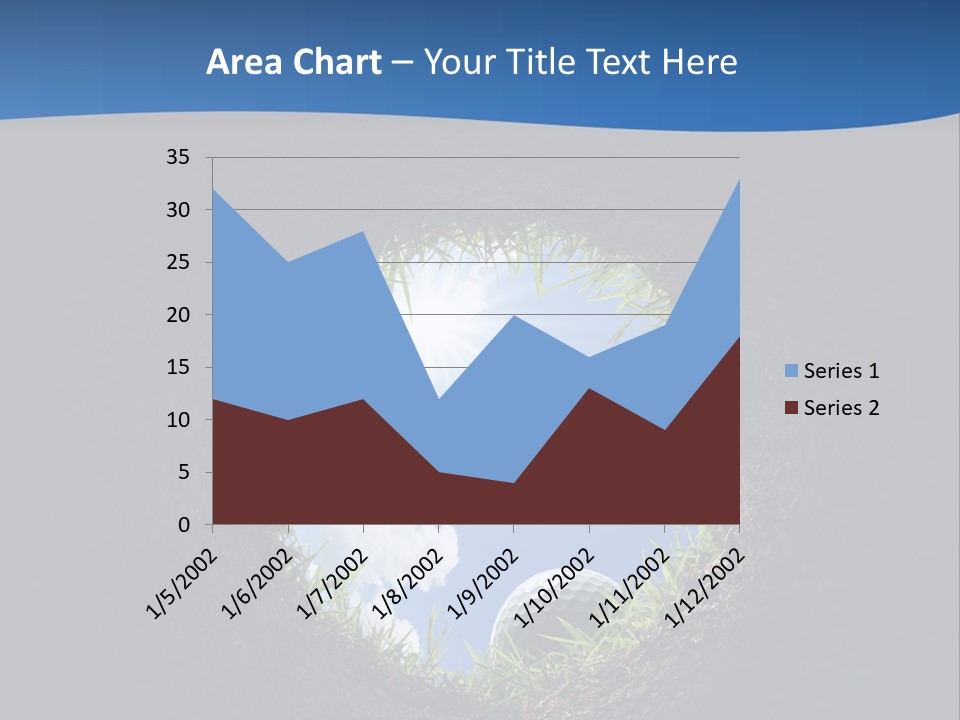 Frustration Inside Grass PowerPoint Template