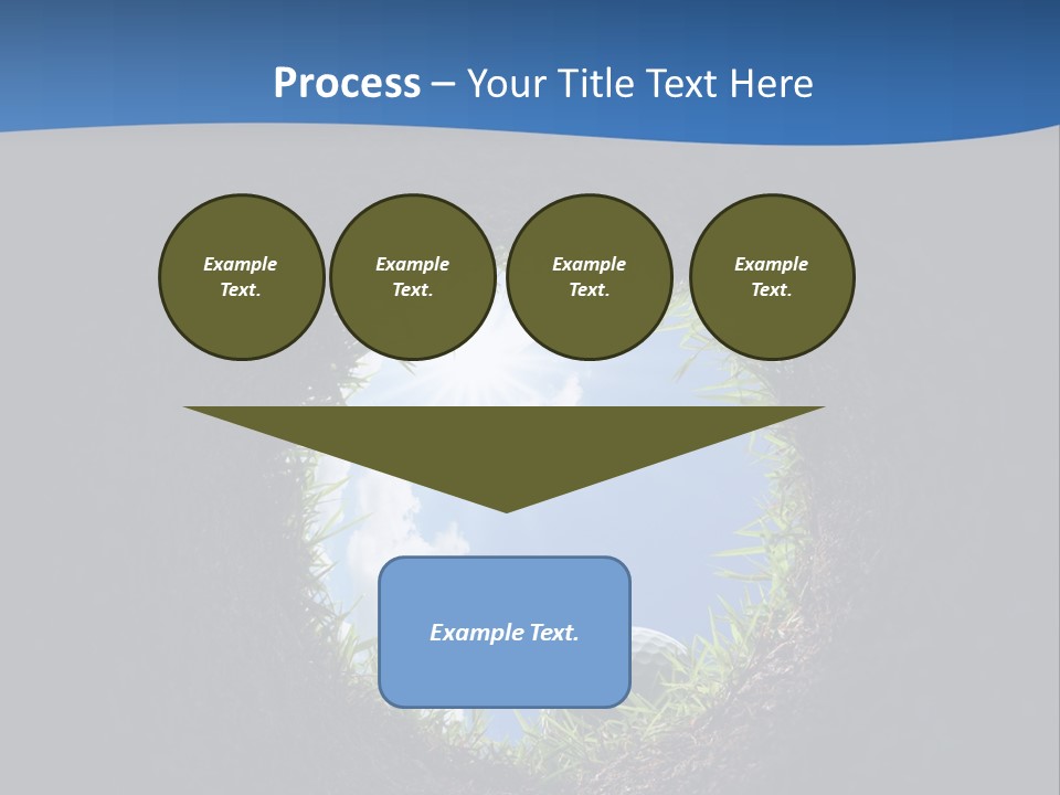 Frustration Inside Grass PowerPoint Template