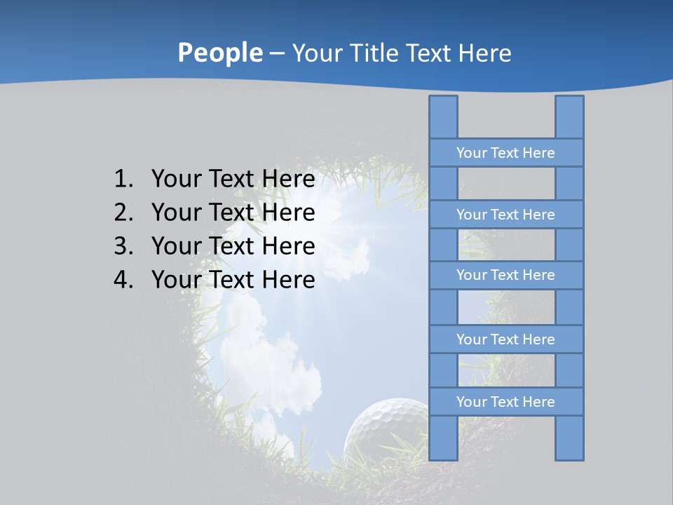 Frustration Inside Grass PowerPoint Template