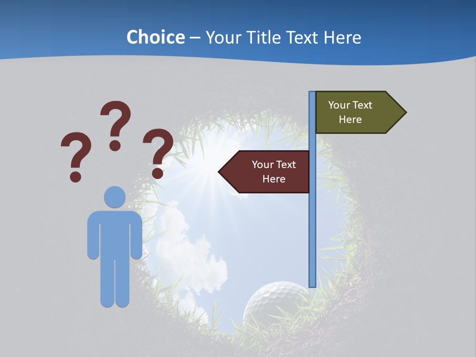 Frustration Inside Grass PowerPoint Template