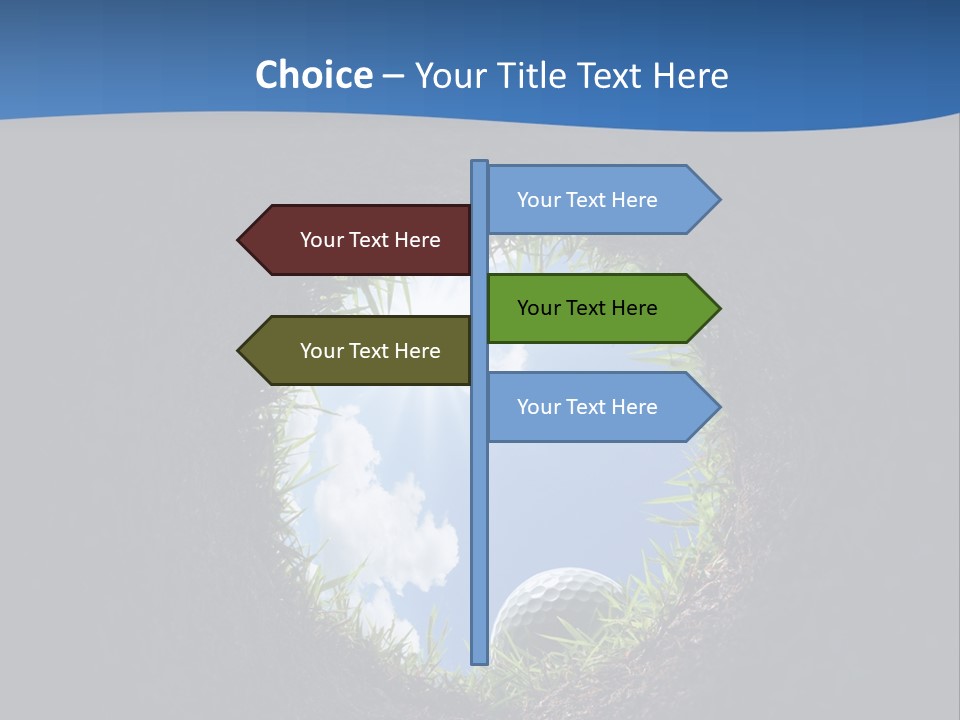 Frustration Inside Grass PowerPoint Template
