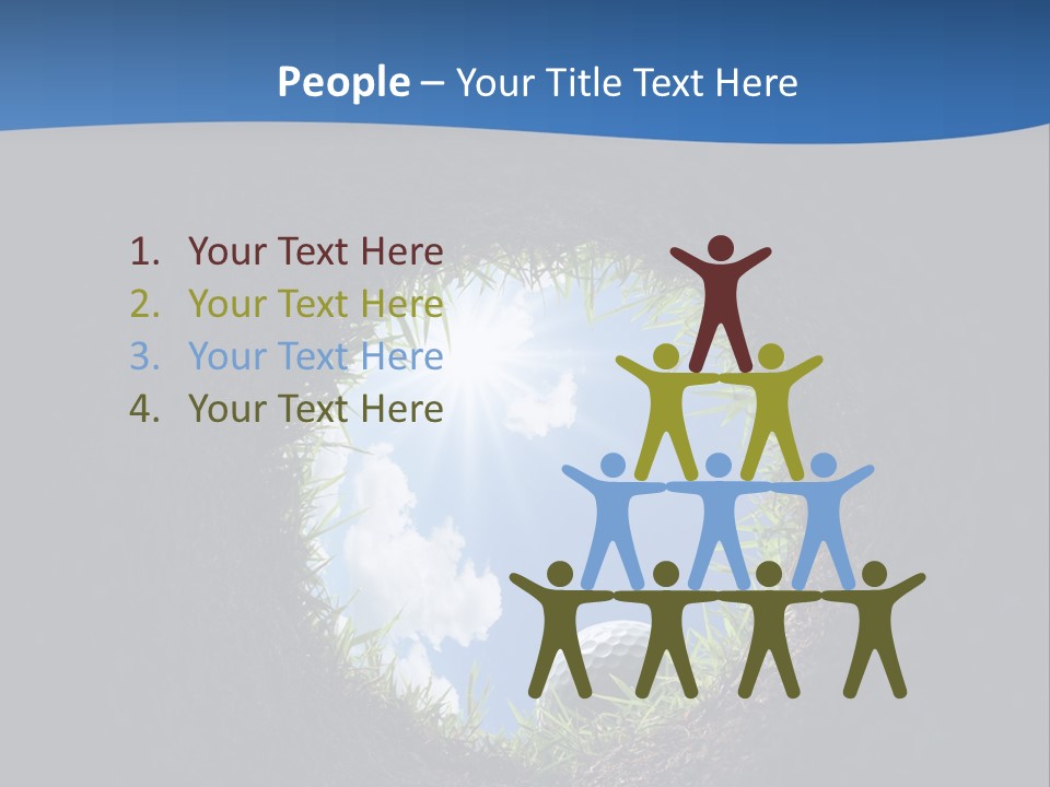 Frustration Inside Grass PowerPoint Template