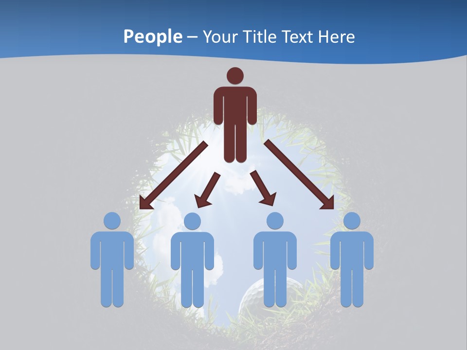 Frustration Inside Grass PowerPoint Template