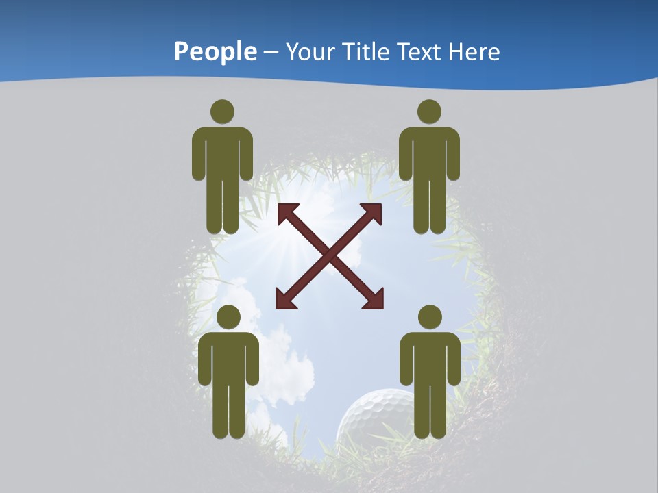 Frustration Inside Grass PowerPoint Template