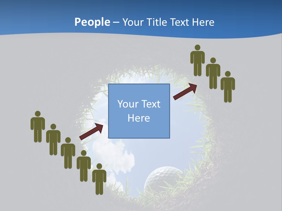 Frustration Inside Grass PowerPoint Template